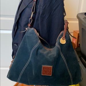 Doony & Bourky blue shoulder bag suede Bag